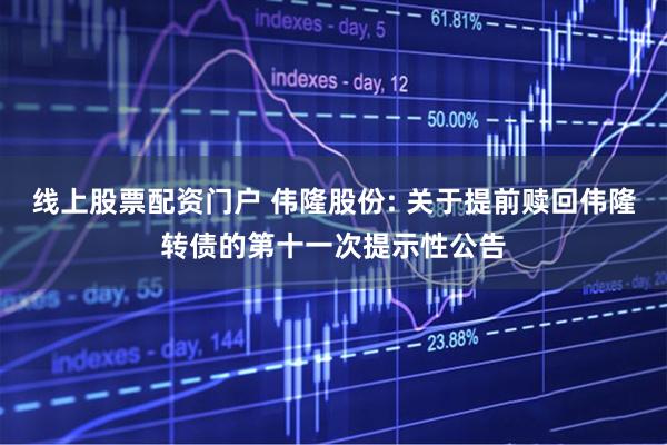 线上股票配资门户 伟隆股份: 关于提前赎回伟隆转债的第十一次提示性公告
